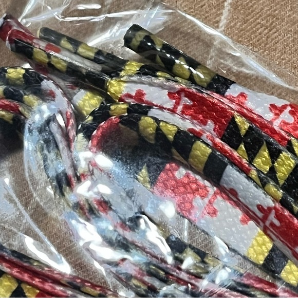 Maryland Flag Old Line State Shoelaces 47” new Mens Women’s Shoestrings - Picture 6 of 6